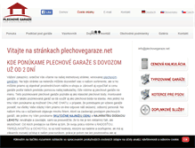 Tablet Screenshot of plechovegaraze.net