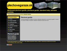Tablet Screenshot of plechovegaraze.sk